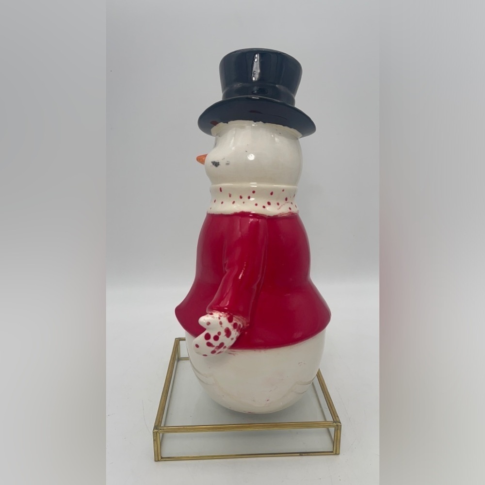 Vintage snow man Christmas figure | ceramic snowman figure | Christmas figure - Picture 4 of 7